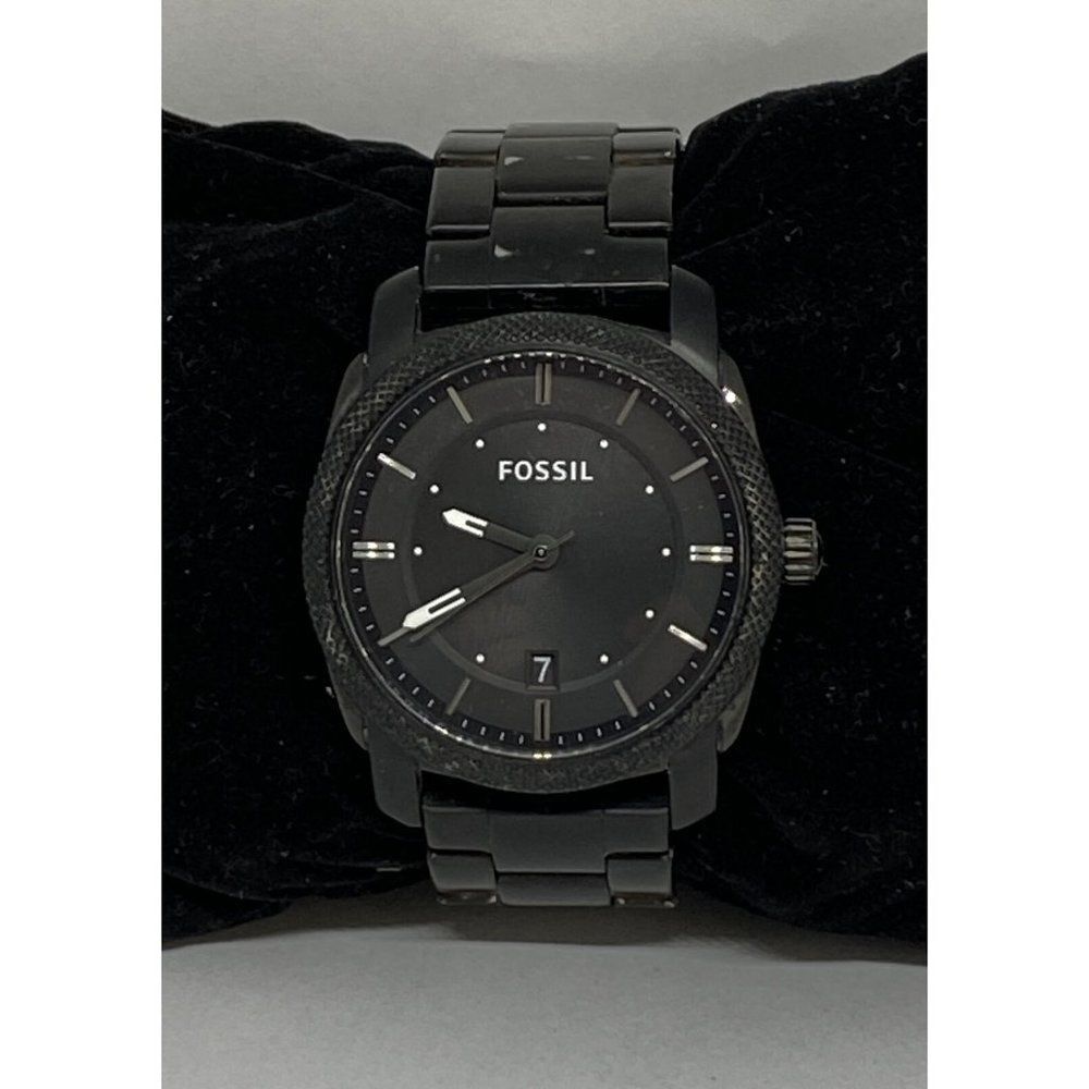 Fossil Machine FS4775 Men's Black Stainless Steel